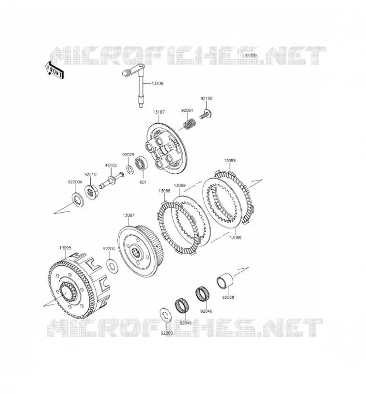 EMBRAYAGE Kawasaki TOUT-TERRAIN 100 2014 KX100  KX100FEF
