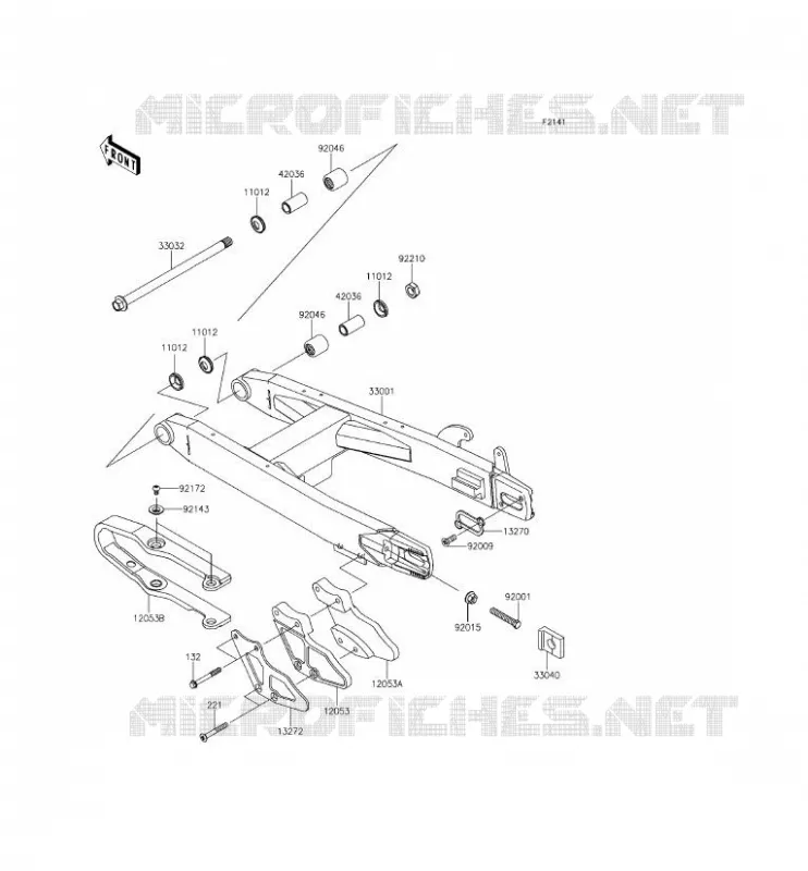 BRAS OSCILLANT Kawasaki TOUT-TERRAIN 100 2015 KX100  KX100FFF