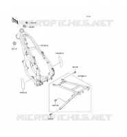 CH&Acirc;SSIS pour Kawasaki KX125 1990