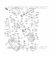 COUVERCLES MOTEUR pour Kawasaki KX125 1990