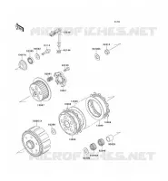 EMBRAYAGE pour Kawasaki KX125 1990