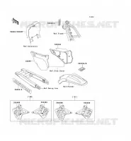 LABEL pour Kawasaki KX125 1990