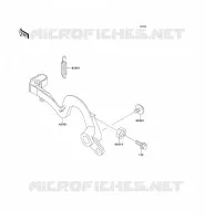 PEDALE DE FREIN pour Kawasaki KX125 1990