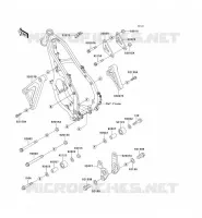 PIECE DE CADRE pour Kawasaki KX125 1990