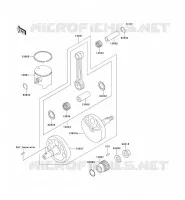 VILEBREQUIN/PISTON pour Kawasaki KX125 1990