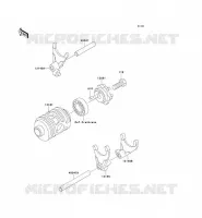 BARILLET/FOURCHETTE pour Kawasaki KX125 1991