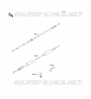 CABLE pour Kawasaki KX125 1991