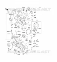 CARTER MOTEUR(S) pour Kawasaki KX125 1991