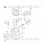 CULASSE/CYLINDRE pour Kawasaki KX125 1991