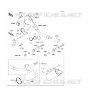 &Eacute;CHAPPEMENT pour Kawasaki KX125 1991