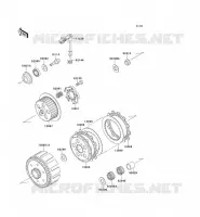 EMBRAYAGE pour Kawasaki KX125 1991