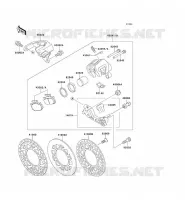 &Eacute;TRIER ARRI&Egrave;RE pour Kawasaki KX125 1991