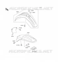 GARDE BOUE pour Kawasaki KX125 1991