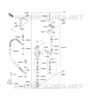 MAITRE CYLINDRE ARRI&Egrave;RE pour Kawasaki KX125 1991