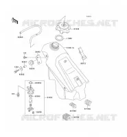 RESERVOIR CARBURANT pour Kawasaki KX125 1991
