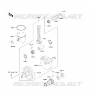 VILEBREQUIN/PISTON pour Kawasaki KX125 1991