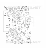 CARTER MOTEUR(S) pour Kawasaki KX125 1992