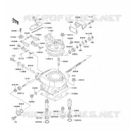 CULASSE/CYLINDRE pour Kawasaki KX125 1992
