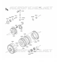 EMBRAYAGE pour Kawasaki KX125 1992