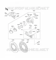 &Eacute;TRIER ARRI&Egrave;RE pour Kawasaki KX125 1992