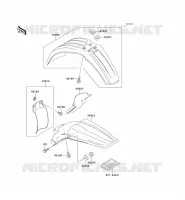 GARDE BOUE pour Kawasaki KX125 1992