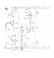 MAITRE CYLINDRE ARRI&Egrave;RE pour Kawasaki KX125 1992