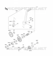 MECANISME DE KICK pour Kawasaki KX125 1992