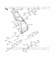 PIECE DE CADRE pour Kawasaki KX125 1992