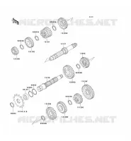TRANSMISSION pour Kawasaki KX125 1992