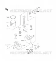 VILEBREQUIN/PISTON pour Kawasaki KX125 1992