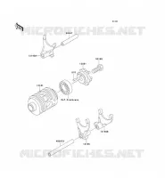 BARILLET/FOURCHETTE pour Kawasaki KX125 1993