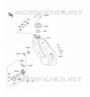 RESERVOIR CARBURANT pour Kawasaki KX125 1994