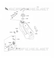RESERVOIR CARBURANT pour Kawasaki KX125 1995