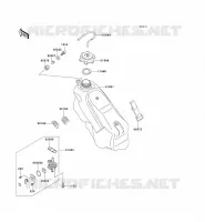 RESERVOIR CARBURANT pour Kawasaki KX125 1997
