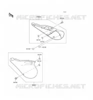 CACHE LAT&Eacute;RAL pour Kawasaki KX125 1999