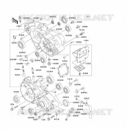 CARTER MOTEUR(S) pour Kawasaki KX125 1999