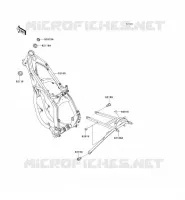 CH&Acirc;SSIS pour Kawasaki KX125 1999