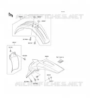 GARDE BOUE pour Kawasaki KX125 1999