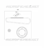 KIT CHAINE pour Kawasaki KX125 1999