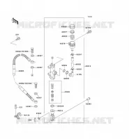 MAITRE CYLINDRE ARRI&Egrave;RE pour Kawasaki KX125 1999