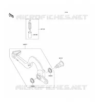 PEDALE DE FREIN pour Kawasaki KX125 1999