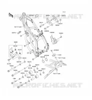 PIECE DE CADRE (COUVERTURE) pour Kawasaki KX125 1999