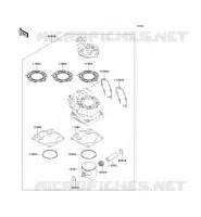 PIECE EN OPTION pour Kawasaki KX125 1999