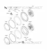 ROUE/PNEUS pour Kawasaki KX125 1999