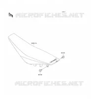 SELLE pour Kawasaki KX125 1999