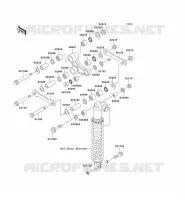 SUSPENSION ARRI&Egrave;RE pour Kawasaki KX125 1999
