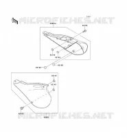 CACHE LAT&Eacute;RAL pour Kawasaki KX125 2001