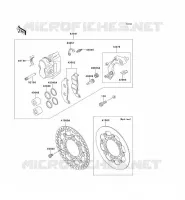 FREIN AVANT pour Kawasaki KX125 2001