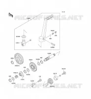 MECANISME DE KICK pour Kawasaki KX125 2001