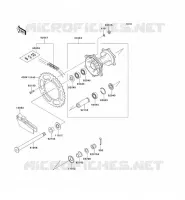 MOYEU ARRIERE pour Kawasaki KX125 2001